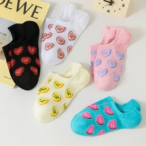 ❤️ Colorful Candy Heart “LOVE ME” Socks Set